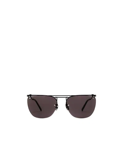 Saint Laurent Tinted Round-frame Sunglasses In Brown