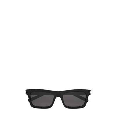 Saint Laurent Tinted Square-frame Sunglasses In Black