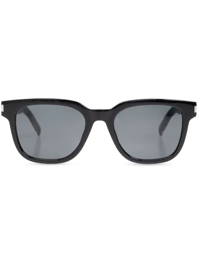Saint Laurent Tinted Square Frame Sunglasses In Black