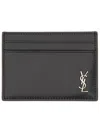 Saint Laurent Portacarte Tiny Cassandre In Black