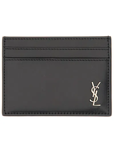 SAINT LAURENT "TINY CASSANDRAS" CARD HOLDER