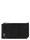 Saint Laurent Tiny Cassandre Card Case In Black