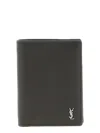 Saint Laurent Monogram Wallet In Brown
