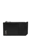 Saint Laurent Tiny Cassandre Cardholder In Black