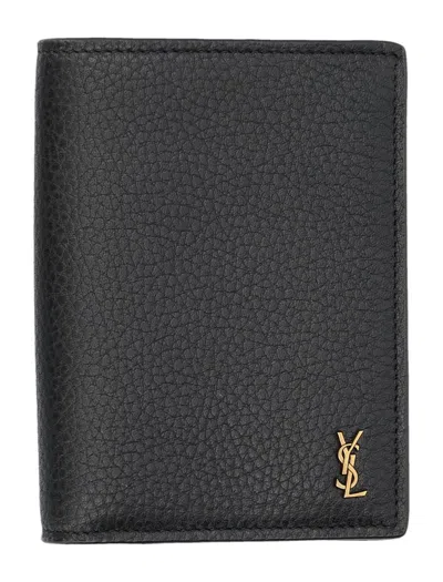 SAINT LAURENT SAINT LAURENT TINY CASSANDRE CREDIT CARD WALLET