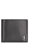 Saint Laurent Tiny Cassandre East/west Wallet In Black