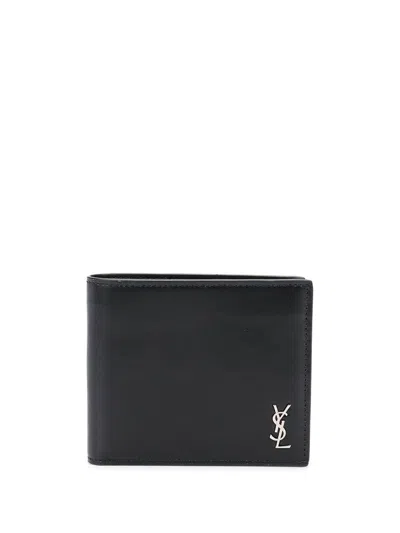Saint Laurent Tiny Monogram Leather Bifold Wallet In Pattern