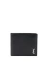 Saint Laurent Black Portafoglio Tiny Cassandre Wallet In Black