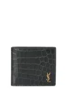 Saint Laurent "tiny Cassandre East/west" Wallet Small In Black
