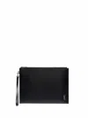 Saint Laurent Tiny Cassandre Tablet Holder Bags In Black