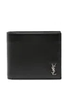 Saint Laurent Tiny Cassandre Wallet In Black