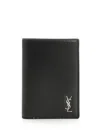 Saint Laurent Tiny Cassandre Wallets Black