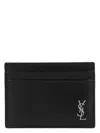 Saint Laurent Tiny Monogram Card Holder In Black