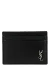 Saint Laurent Tiny Monogram Card Holder In Black