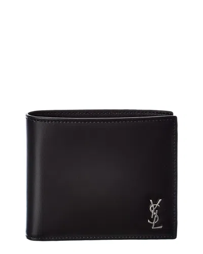 SAINT LAURENT SAINT LAURENT TINY MONOGRAM LEATHER BIFOLD WALLET