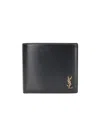 Saint Laurent Clean Lines Bi-fold Horizontal Wallet In Black
