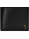 Saint Laurent Smooth Black Calfskin Bifold Wallet
