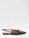 Saint Laurent Tribute Woven Leather Flat Sandals In Brown