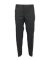 Saint Laurent Tonal Side Stripe Tuxedo Trousers In Black