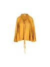 Saint Laurent Jersey Blouse In Gold