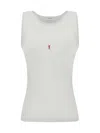 Saint Laurent Top In Bianco