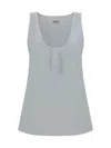 Saint Laurent Top In Blanc