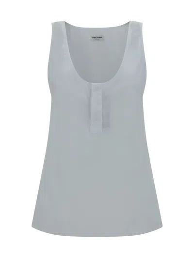 Saint Laurent Top In Blanc