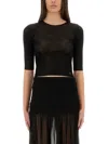 Saint Laurent Top "cassandras" In Black