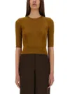 Saint Laurent Top "cassandras" In Brown