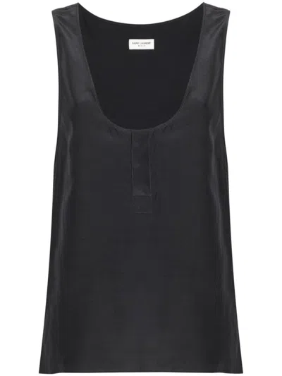 Saint Laurent Top Grey