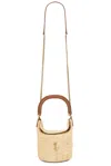 Saint Laurent Gaby Raffia Bucket Bag