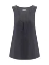 Saint Laurent Henley Top In Tempete