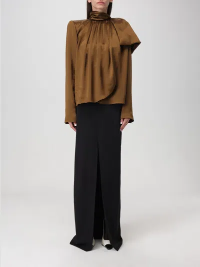 Saint Laurent Top Woman  In Brown