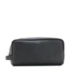 Saint Laurent Logo Print Grooming Case In Black