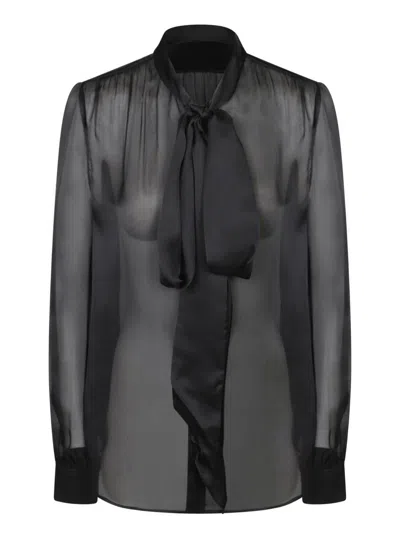 Saint Laurent Tops In Black