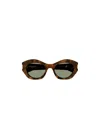 Saint Laurent Logo Acetate Cat-eye Sunglasses In Black