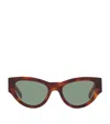 Saint Laurent Womens Brown Sl M94 Cat Eye-frame Acetate Sunglasses In Brown