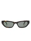 Saint Laurent Tortoiseshell-effect Cat-eye Frame Sunglasses In Brown