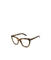 Saint Laurent Tortoiseshell-effect Cat-eye Glasses In Brown