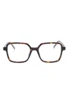 Saint Laurent Tortoiseshell-effect Glasses In Black