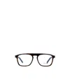 Saint Laurent Tortoiseshell-effect Glasses In Black