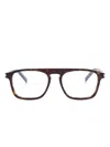 Saint Laurent Tortoiseshell-effect Glasses In Brown