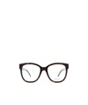 Saint Laurent Tortoiseshell-effect Oversize-frame Glasses In Black