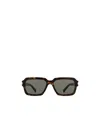 Saint Laurent Tortoiseshell-effect Rectangle-frame Sunglasses In Gray