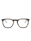 Saint Laurent Tortoiseshell-effect Square-frame Glasses In Brown