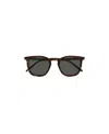 Saint Laurent Tortoiseshell-effect Square-frame Sunglasses In Black