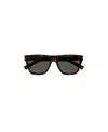 Saint Laurent Tortoiseshell-effect Square-frame Sunglasses In Black