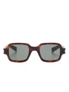 Saint Laurent Tortoiseshell-effect Sunglasses In Brown