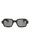 Saint Laurent Tortoiseshell-effect Sunglasses In Schwarz