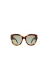 Saint Laurent Tortoiseshell-effect Tinted Sunglasses In Gray